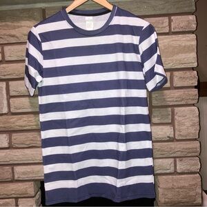 Striped Blue and White Womens Cotton Shirt